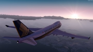 [P3D] Alaskan Sunrise in Anchorage | PMDG 747 Freighter Departure