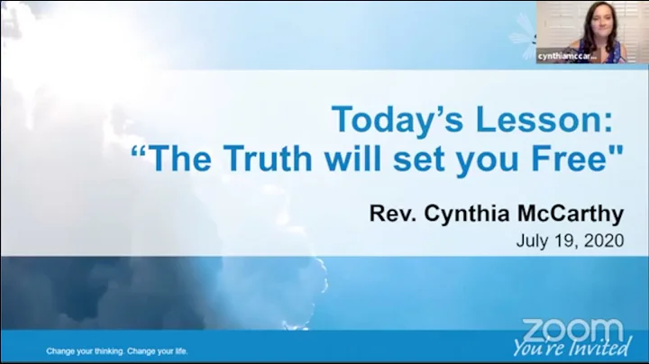 The Truth Will Set You Free By Rev. Cynthia McCarthy