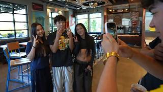 Jason Meets A Couple Of Fans At Cane's And Started Trolling Santi!