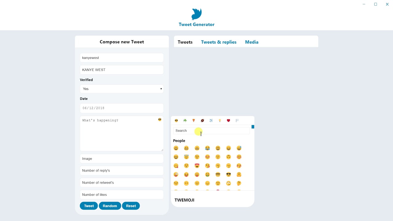 Tweet Generator - Step-by-Step Demonstration