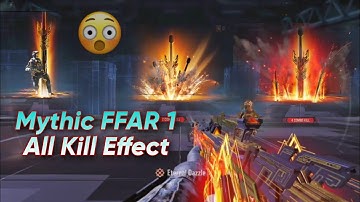Codm Mythic ffar 1 has Unique Kill effect in season 5 🔥