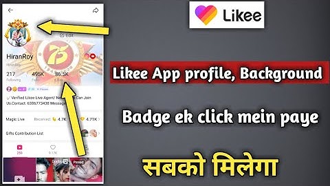 Likee App Badge , Background badge Paye ek click mein paye| How to get Badge in Likee App| Likee app