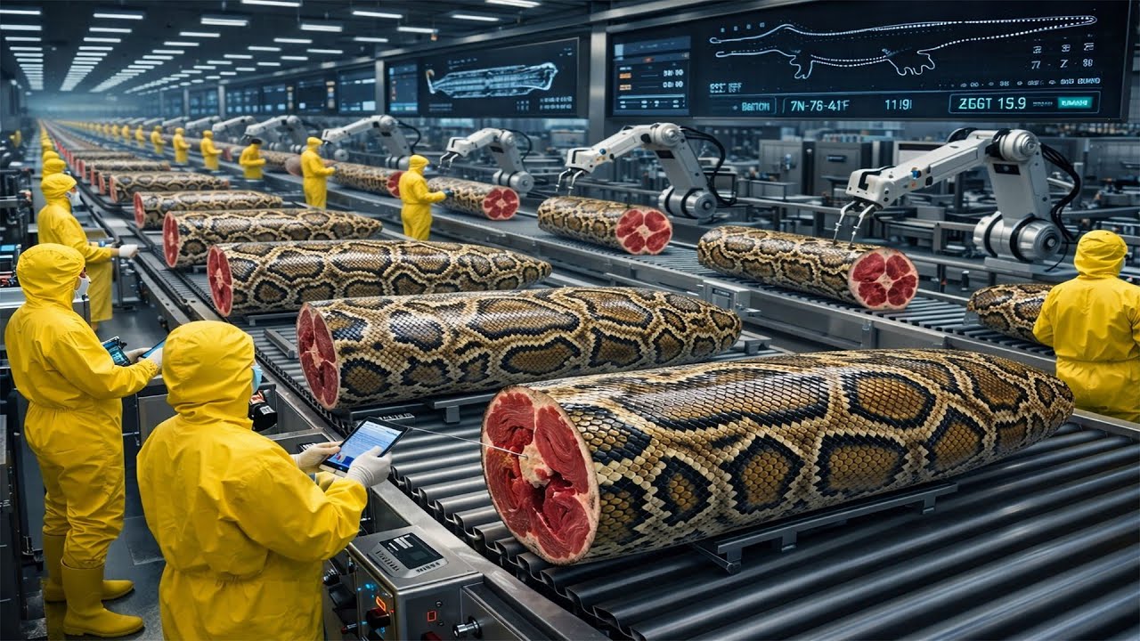 Inside the Giant Python Factory Line: The Incredible Process You've ...