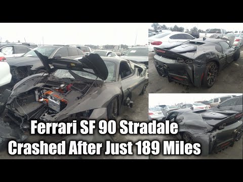 Ferrari SF 90 Stradale Crashed After Just 189 Miles