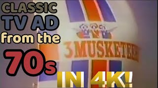3 Musketeers | TV AD in 4K | 1970s Commercial