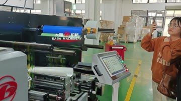High Speed Inline Flexo Printing Machine for Transparent film material running video
