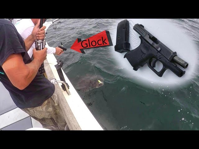 We had to shoot this HUGE fish for our safety (100 Pounder!)