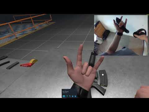 Valve Index Controllers - Detailed Finger Tracking Demo in Boneworks