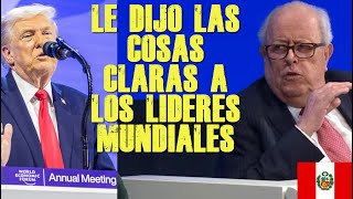 Ministro Peruano Da Cátedra A Líderes Mundiales En Davos, Les Dijo Las Cosas Claras