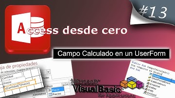Campo Calculado en un UserForm | Access desde cero #13