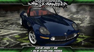 Need for Speed: Most Wanted Mod Showcase - Mazda MX-5 (ND) + BMW Z8 +  SLR Stirling Moss