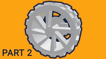 How to model low poly wheel in blender | [Part 2] Low poly vehicle for UE4