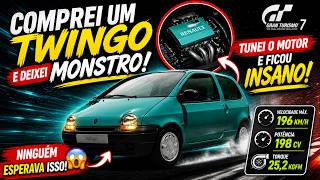 🫣​ COMPREI UM Renault Twingo E DEIXEI ELE ABSURDO NO Gran Turismo 7 😂🔥#twingo #granturismo7 #guinl97