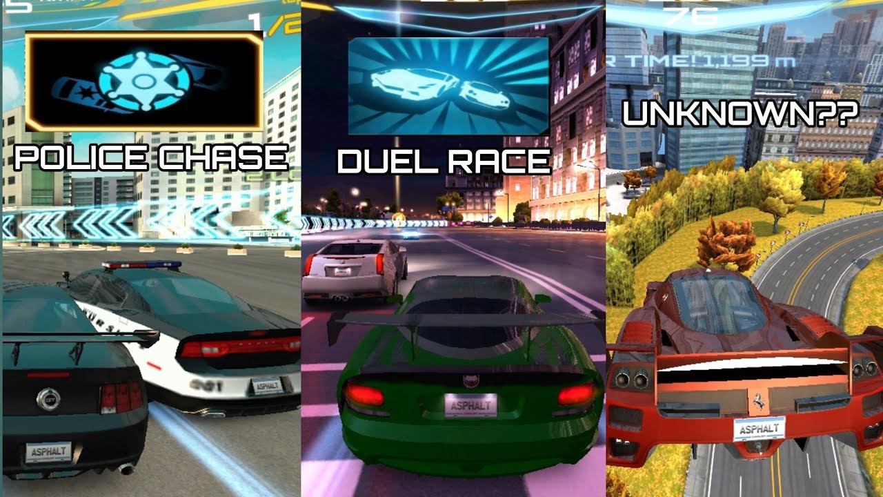 Cut race modes in Asphalt 7