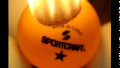 Burning multiple ping pong balls - thermally thin material burning behavior demonstration