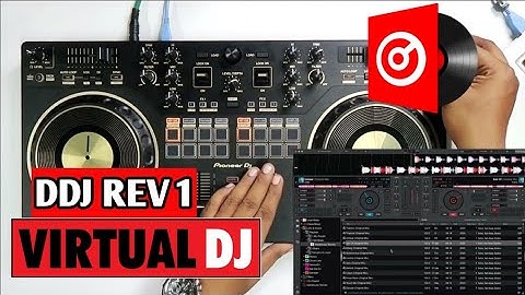 Pioneer DDJ REV 1 with Virtual DJ New Update Review #pioneerdj #ddjrev1 #virtualdj