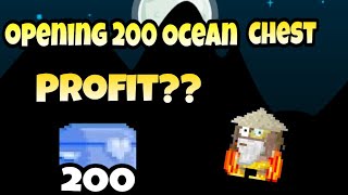 Opening 200 ocean chest | Growtopia OS (link in the description) screenshot 1