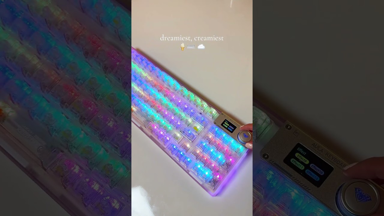 Unbox the AULA F98 Pro with me 🫶🏼 it is so dreamy and creamy ⌨️🍦☁️ #unboxing #keyboard