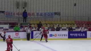 2014 강원도컵 전국아이스하키 초등부 디비젼1 리틀하이원 vs 드래건스 3p