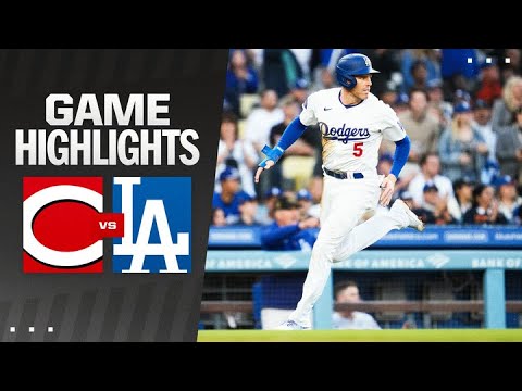 Reds vs. Dodgers Game Highlights (5/19/24) | MLB Highlights