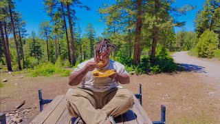 A Peaceful Morning Making Breakfast In A Van (On A Mountain)