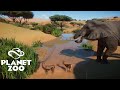 Planet Zoo - African Savannah Habitat - Lions, Hyenas, Cheetahs, Elephants and more! - Speed Build