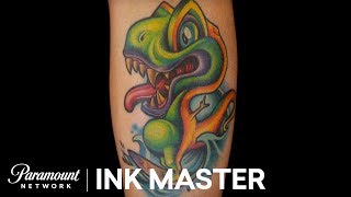 The Pregnant Dinosaur Tattoo - Ink Master: Redemption, Season 3