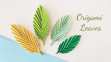 Easy Origami Leaf Tutorial | How to Make Paper Leaves | Origami Leaf