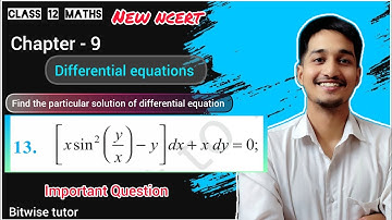 Find the particular solution of (x sin²(y/x) - y) DX + x Dy = 0