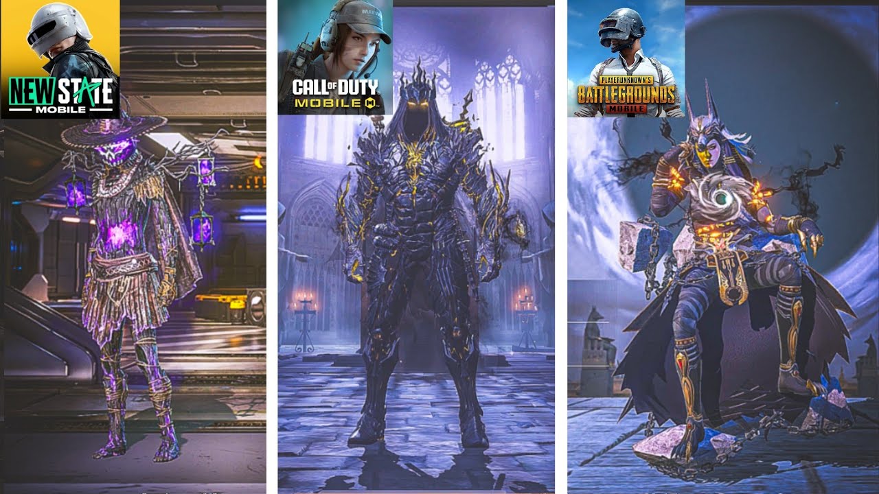 PUBG Mobile vs COD Mobile vs New State – Most Expensive Mythic X-Suit Skins Compared