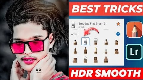 HDR Face smooth new tricks skin whitening face smooth photo editing || Autodesk Sketchbook new trick