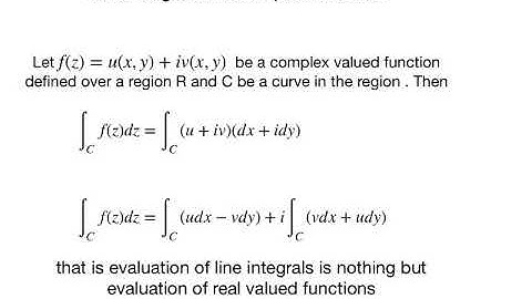 Line integrals and Cauchy theorem