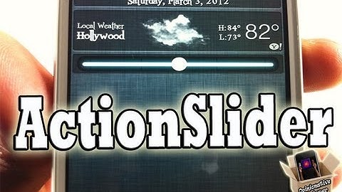 ActionSlider for Notification Center - Notification Center Widget