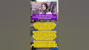 Thumbnail of CUT MEYRISKA MENGAKU KEHILANGAN BANYAK PEKERJAAN SETELAH BERHIJAB #shorts #artist #viral #fyp