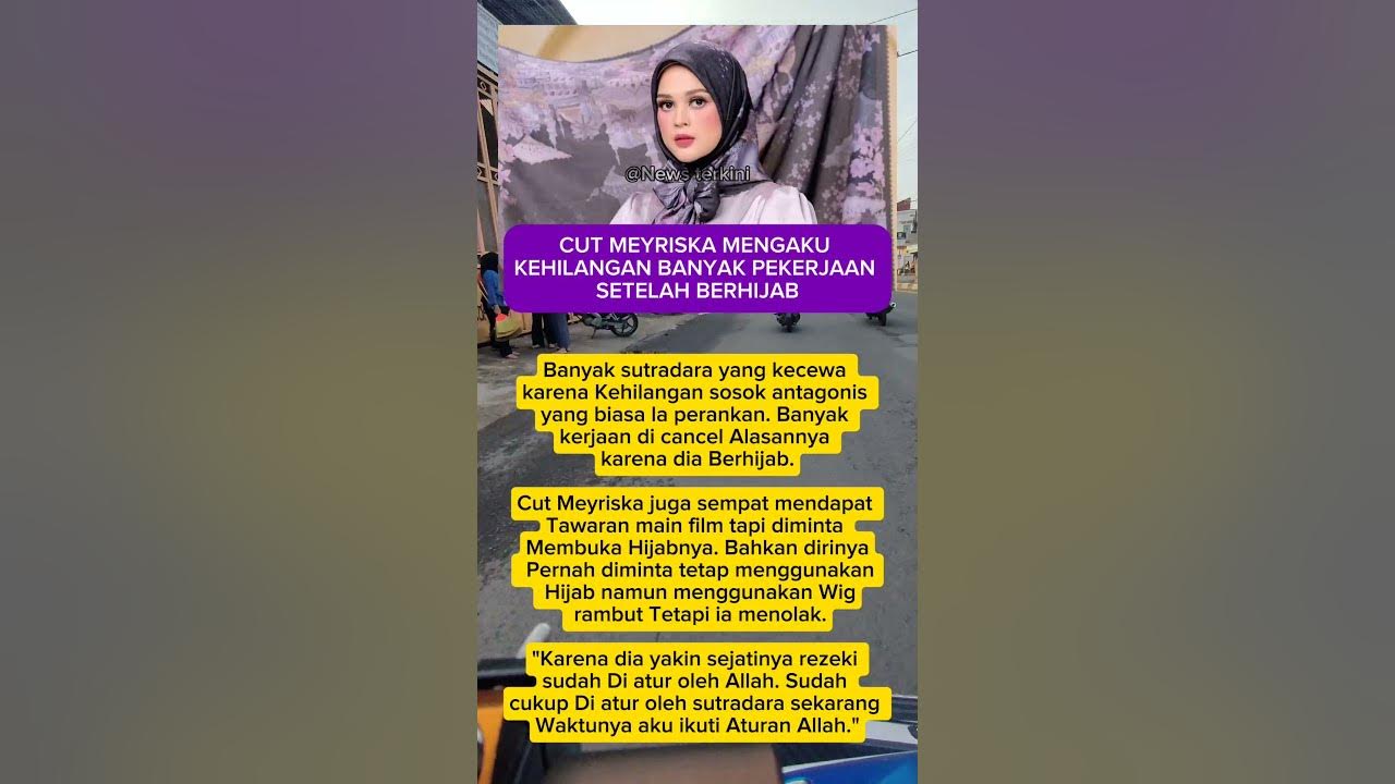 CUT MEYRISKA MENGAKU KEHILANGAN BANYAK PEKERJAAN SETELAH BERHIJAB #shorts #artist #viral #fyp