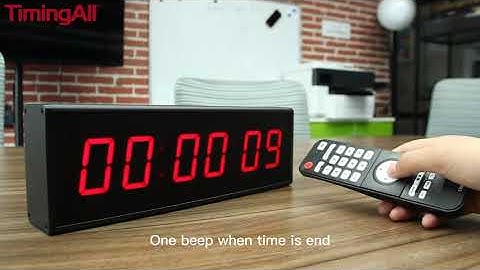 How To Custom Your Own Time For Countdown/Up By Remote Control