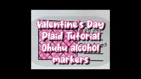 Plaid Tutorial #valentinesday #cocowyo #ohuhu #alcoholmarkers #art #love @VLColors