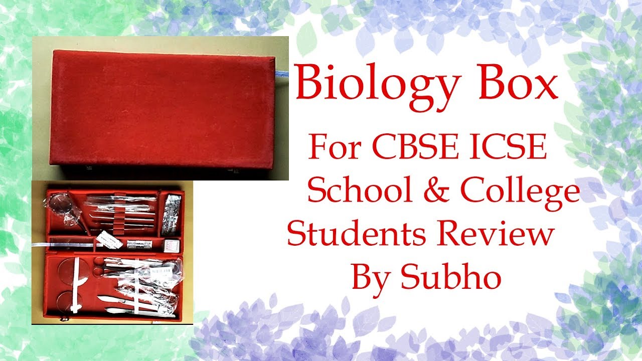 Biology Box For CBSE ICSE School and College Students Review By Subho 