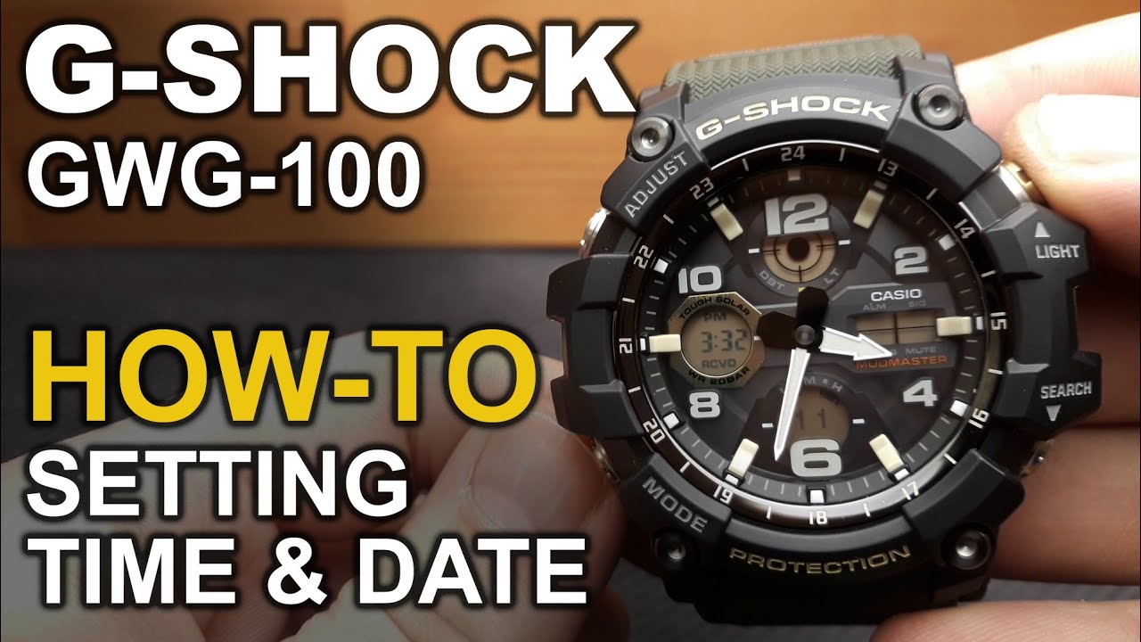 Casio GShock - Setting Time and tutorial YouTube