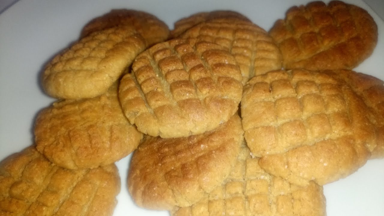 How to make peanut butter cookies at home - YouTube