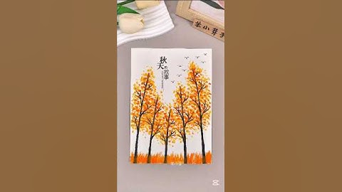 How To Draw Trees 🌴 Using Oil Pastels Color // മരം ഒരു വരം😌#shorts #art #pastel #drawing #easyart