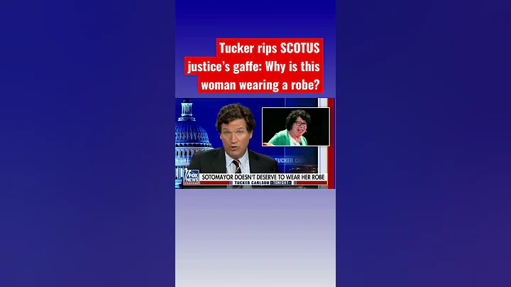 Tucker shreds Justice Sotomayors rookie mistake #shorts