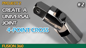 Create a Universal Joint in Autodesk Fusion 360 | Project 2 episode 2