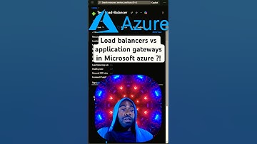 Load balancers vs application gateways in #microsoft #azure ?!