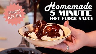 Homemade 5 Minute Hot Fudge Sauce | At Home with Mama Mila