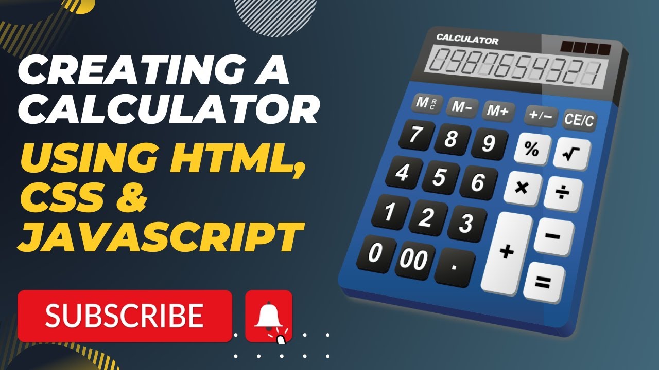 Creating a Calculator using HTML, CSS & JavaScript || JavaScript ...