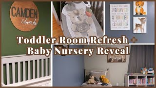 BABY NURSERY REVEAL | TODDLER ROOM REFRESH | KIDS ROOM MAKEOVERS | POTTERY BARN CATALINA BED