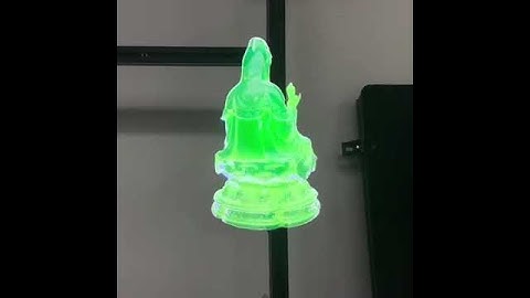 Quạt đèn LED quảng cáo 3D Holographic thế hệ mới Aturos F384-2 cánh hỗ trợ 384 led và wifi