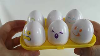 Learn Colors, Shapes & Numbers For Kids with Tomy Hide n Squeak Eggs