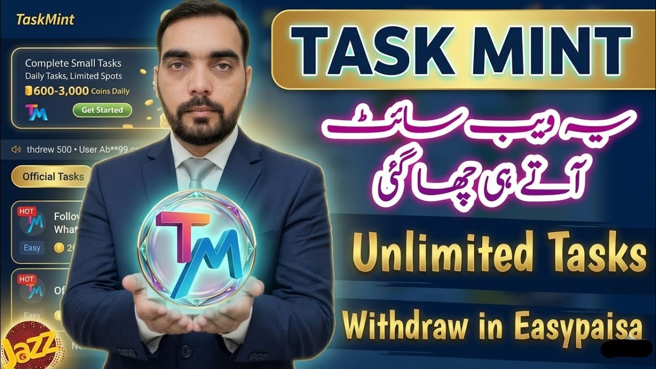 Task Mint New Earning Website Without investment | Mr AB - YouTube